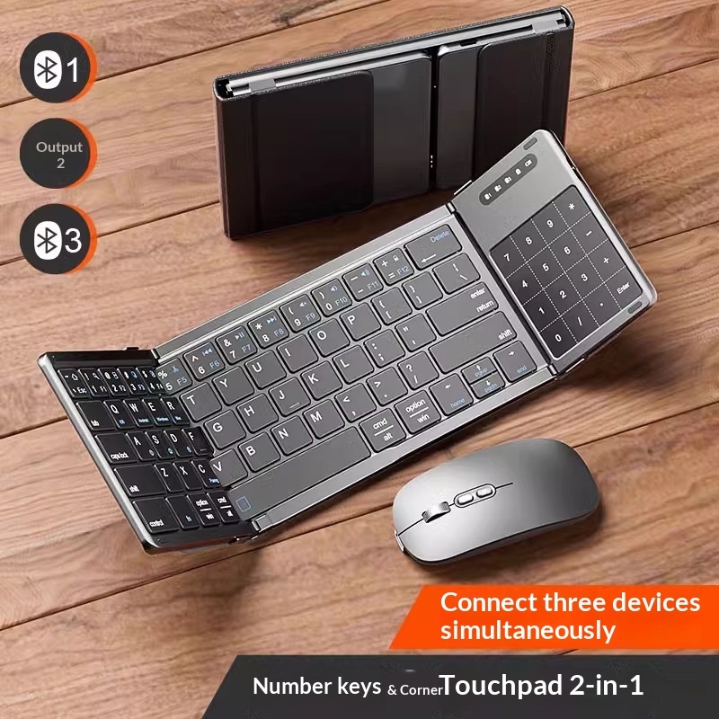 Laptop Accessories Computer - Mengzu Tri Fold Wireless Bluetooth Keyboard