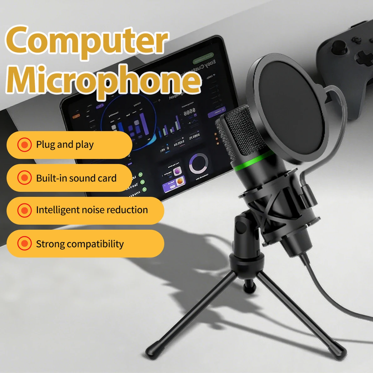 Condenser Microphone USB Wired - Laptop Accessories For Programmers 리뷰 및 가격