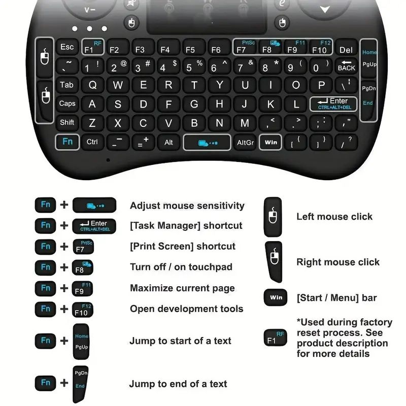 Mini Wireless Keyboard 2.4G No - Laptop Accessories For Programmers 리뷰 및 가격