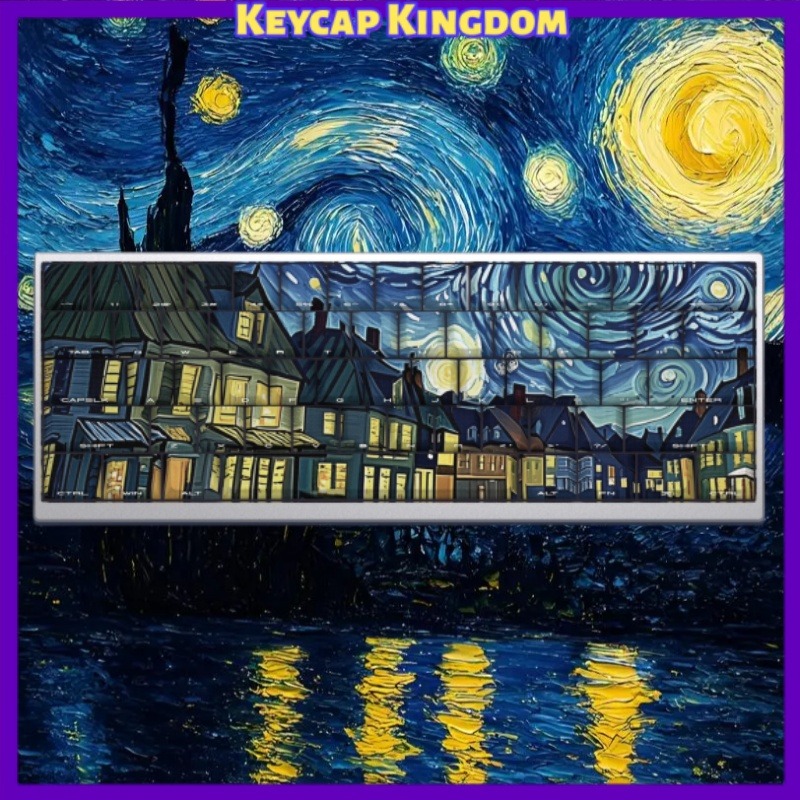 Van Gogh Starry Sky Theme Keyc - Laptop Accessories Gifts 리뷰 및 가격