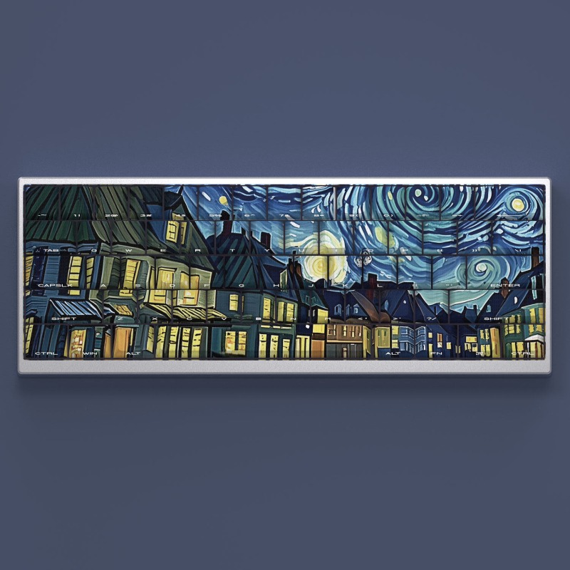 Van Gogh Starry Sky Theme Keyc - Laptop Accessories Gifts 리뷰 및 가격
