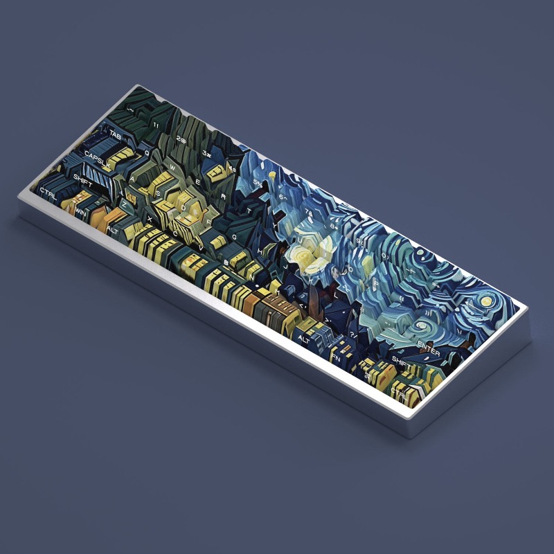 Van Gogh Starry Sky Theme Keyc - Laptop Accessories Gifts 리뷰 및 가격