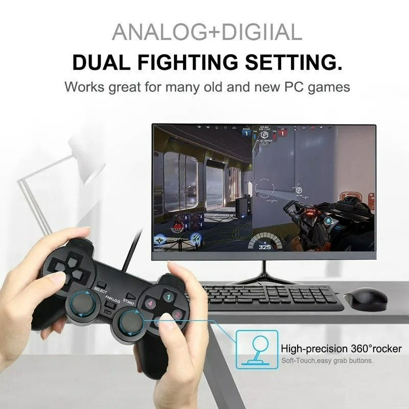 Wired USB PC Gaming Joystick G - Laptop Accessories For Programmers 리뷰 및 가격