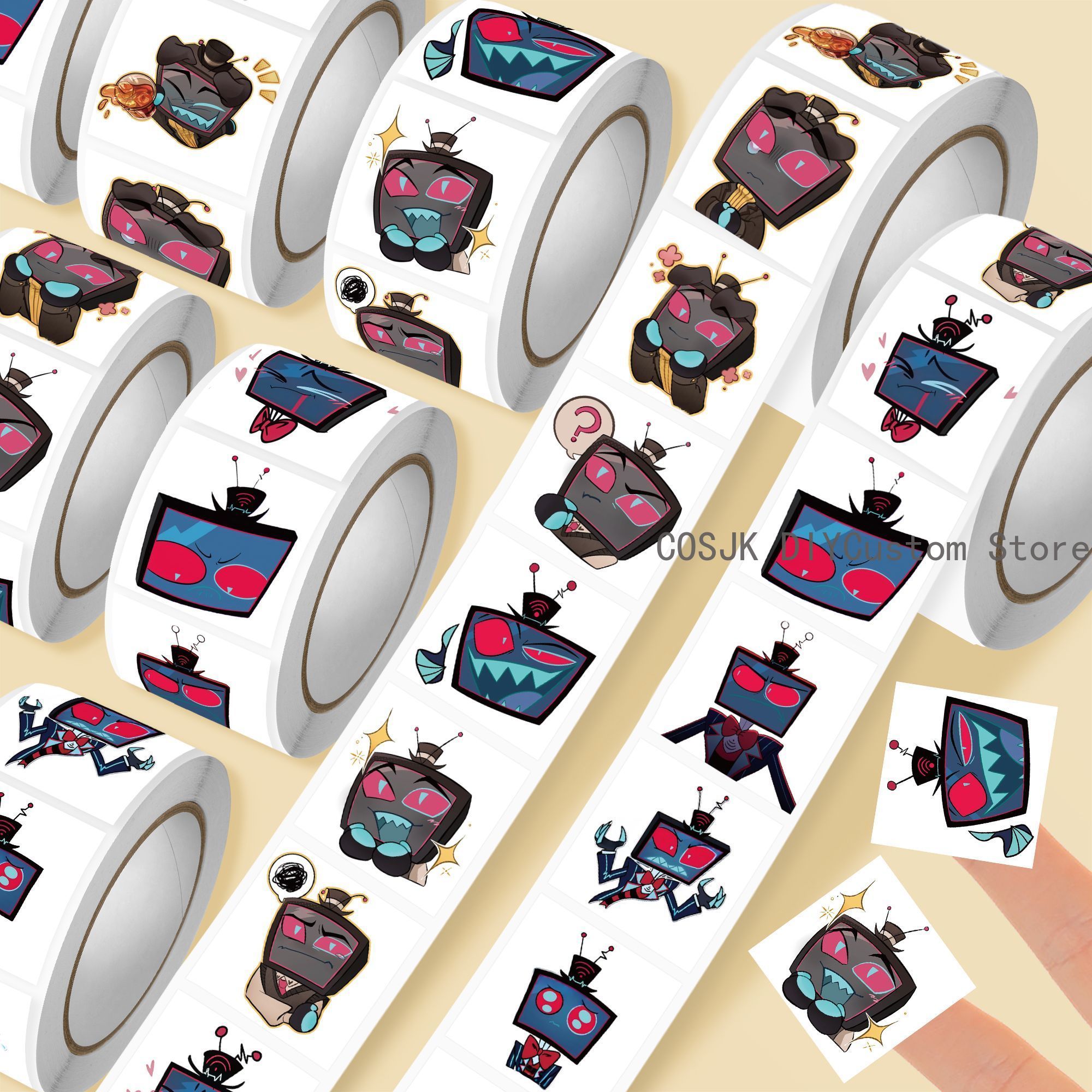 500Pc/Roll Anime Vox Q Version - Laptop Accessories Gifts 리뷰 및 가격