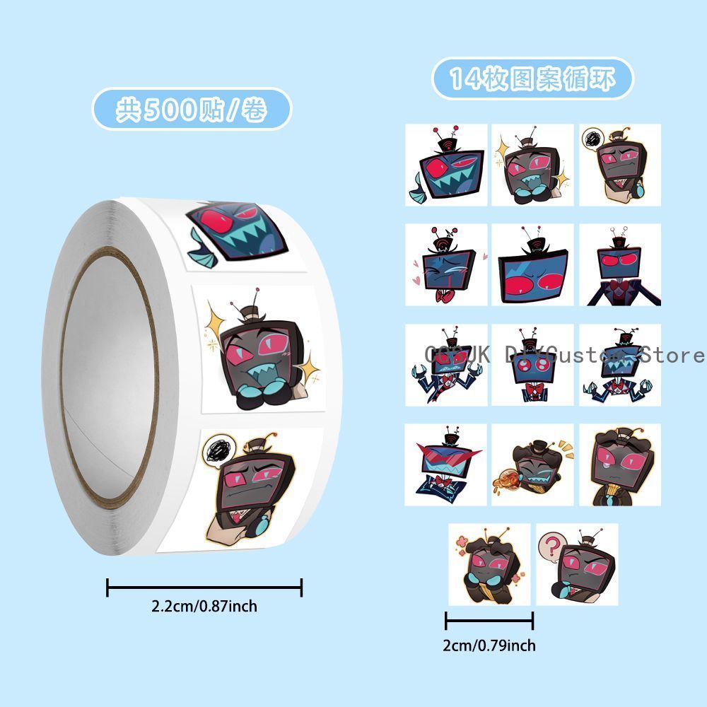 500Pc/Roll Anime Vox Q Version - Laptop Accessories Gifts 리뷰 및 가격