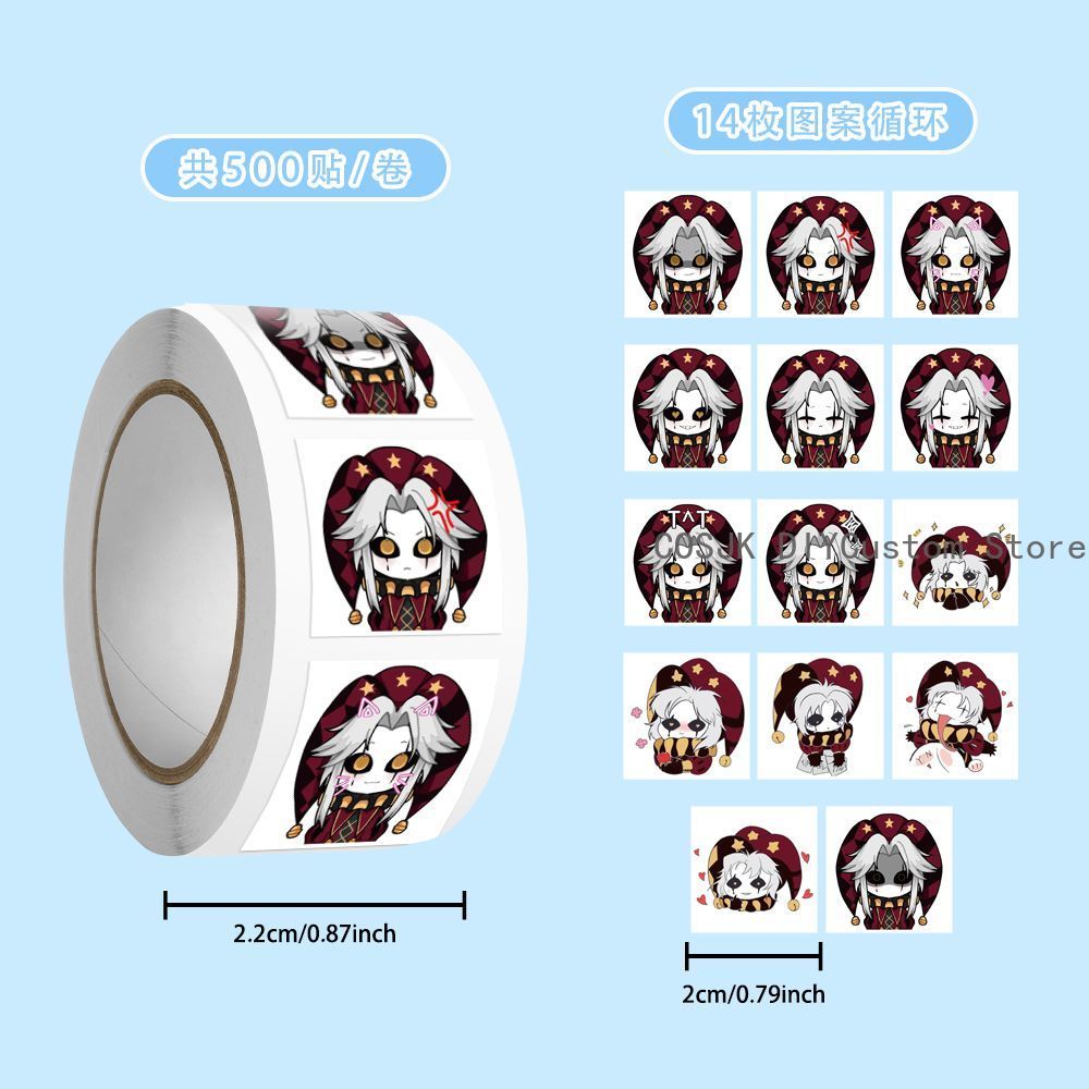500Pc/Roll Anime Pierrot The F - Laptop Accessories Gifts 리뷰 및 가격