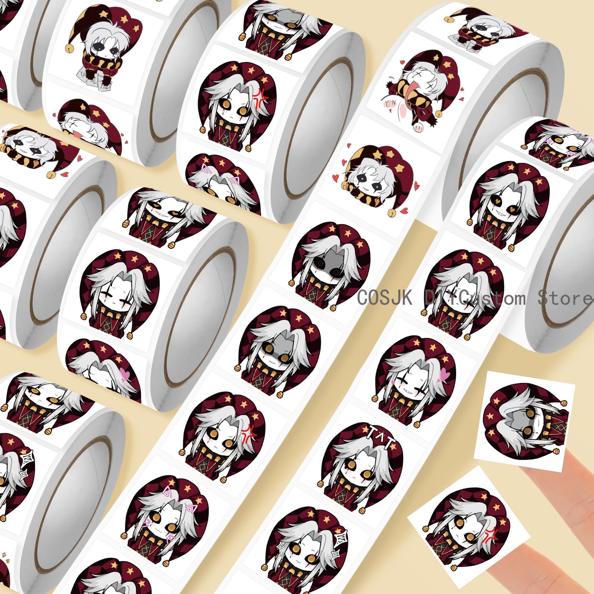 500Pc/Roll Anime Pierrot The F - Laptop Accessories Gifts 리뷰 및 가격